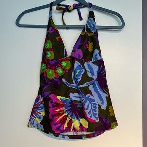 Lucky Brand tankini Small, fun floral print